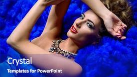  Presentation with luxury lifestyle - Presentation with fashion shot beautiful young woman wearing luxurious long dress and necklace luxury rich lifestyle jewellery background and a royal blue colored foreground