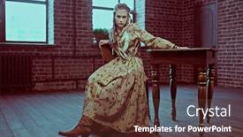  Presentation with fashion accessories - Presentation theme featuring fashion-shot-of-a-beautiful background and a tawny brown colored foreground