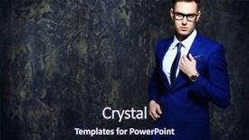  Presentation with fashion - Presentation design enhanced with fashion shot of a handsome background and a wine colored foreground