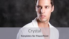  Presentation with now - Cool new slides with fashion shot of a young man a trendy european man dressed in contemporary cloth he is now a professional model backdrop and a light gray colored foreground