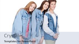  Presentation with teen girls - Presentation design having fashion-shot-of-two-pretty background and a  colored foreground