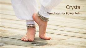  Presentation with fashion - Cool new PPT layouts with powtoon - closeup of young woman barefoot backdrop and a lemonade colored foreground