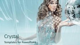  Presentation with fashion - Beautiful PPT layouts featuring fashion style photo of beautiful backdrop and a light blue colored foreground