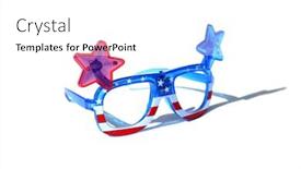  Presentation with american flag - Beautiful slide deck featuring fashion-sunglasses-american-flag-sunglasses backdrop and a white colored foreground