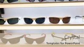  Presentation with fashion - PPT layouts having fashion-sunglasses-on-the-shelf background and a lemonade colored foreground