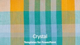  Presentation with old clothes - Cool new PPT layouts with old clothes - square pattern fabric background backdrop and a teal colored foreground