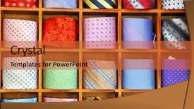  Presentation with formal - Presentation having formal background - ties on the shelf background and a red colored foreground