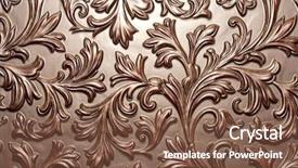  Presentation with brown - Slides having vintage brown chocolate surface background background and a violet colored foreground