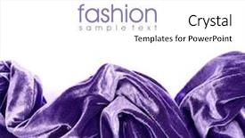  Presentation with luxury fashion - PPT theme having fashion textile luxury purple material background and a white colored foreground