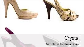  Presentation with fashion shoes - Amazing presentation having fashion woman shoes backdrop and a white colored foreground