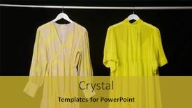  Presentation with black yellow - Presentation theme featuring fashion-woman-two-long-yellow background and a gold colored foreground