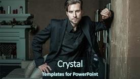  Presentation with luxury fashion - Amazing PPT theme having fashion young man in luxury backdrop and a  colored foreground