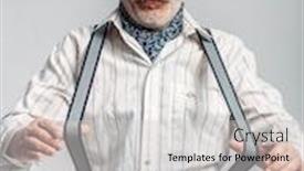  Presentation with trousers - Audience pleasing presentation theme consisting of fashionable-elderly-man-trousers backdrop and a light gray colored foreground