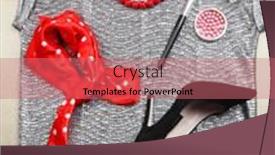  Presentation with accessories - Cool new presentation design with fashionable-female-clothing-and-accessories backdrop and a coral colored foreground