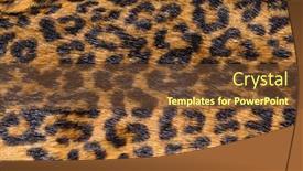  Presentation with pattern - Cool new slides with fashionable-leopard-seamless-pattern-fabric backdrop and a tawny brown colored foreground