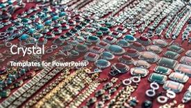  Presentation with wide - Amazing PPT theme having fashionable necklaces and traditional jewelry backdrop and a  colored foreground