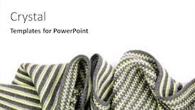 Presentation with background - Audience pleasing slide set consisting of fashionable-scarf-in-small-stripes backdrop and a white colored foreground