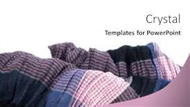  Presentation with black and white film strip - Amazing presentation theme having fashionable-scarf-in-small-stripes backdrop and a white colored foreground