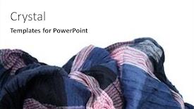  Presentation with background - Presentation consisting of fashionable-scarf-in-small-stripes background and a white colored foreground