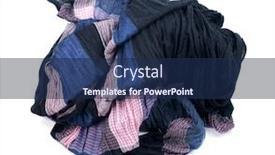  Presentation with black and white film strip - Beautiful presentation design featuring fashionable-scarf-in-small-stripes backdrop and a navy blue colored foreground