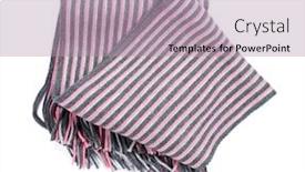  Presentation with background - Slides having fashionable-scarf-in-small-stripes background and a mint green colored foreground