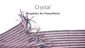 Presentation with black and white film strip - Beautiful PPT layouts featuring fashionable-scarf-in-small-stripes backdrop and a white colored foreground