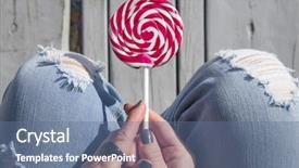  Presentation with happy life - PPT layouts featuring fashionable woman hand top view background and a ocean colored foreground