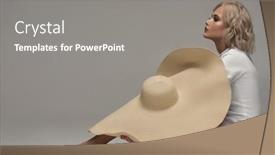  Presentation with wide - Amazing PPT layouts having fashionable-woman-posing backdrop and a gray colored foreground