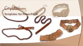  Presentation with belts - Presentation theme enhanced with fashionable-women-s-belts background and a lemonade colored foreground