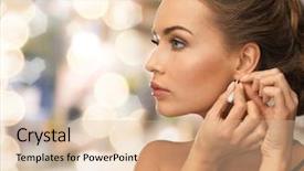  Presentation with glamour - Cool new presentation theme with fashionchic - people holidays christmas and glamour backdrop and a coral colored foreground