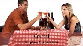  Presentation with bistro - Amazing presentation design having fashionchica - beautiful and sexy woman backdrop and a coral colored foreground