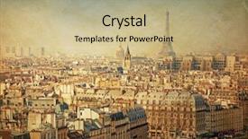  Presentation with old fashioned about history of wika - Audience pleasing slide deck consisting of fashioned eiffel tower paris france backdrop and a mint green colored foreground