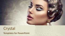  Presentation with old fashioned - Beautiful theme featuring fashioned makeup and finger wave backdrop and a lemonade colored foreground