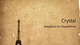  Presentation with old fashioned about history of wika - PPT layouts consisting of fashioned the eiffel tower paris background and a  colored foreground