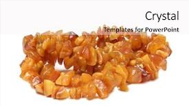  Presentation with vintage - Colorful presentation theme enhanced with fasion - vintage beads of amber backdrop and a white colored foreground