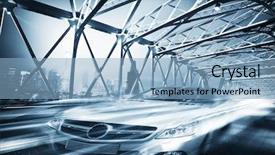  Presentation with china shanghai - Beautiful theme featuring fast car moving in motion backdrop and a light blue colored foreground