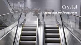  Presentation with modern food - PPT theme enhanced with fast food in modern building background and a gray colored foreground