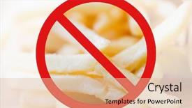  Presentation with diet low carb - Slide deck with fast food low carb diet background and a lemonade colored foreground