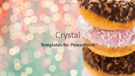  Presentation with sprinkles - Audience pleasing PPT layouts consisting of fast-food-unhealthy-eating backdrop and a lemonade colored foreground