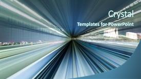  Presentation with blur - Colorful PPT layouts enhanced with fast furious - blur motion of tunnel backdrop and a ocean colored foreground