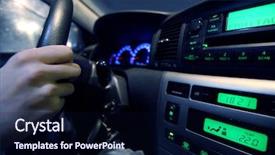  Presentation with driver - PPT theme enhanced with fast furious - driver inside car background and a  colored foreground