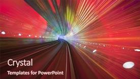  Presentation with china shanghai - Presentation enhanced with fast furious - subway train speeding background and a tawny brown colored foreground