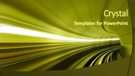  Presentation with tunnel - Colorful theme enhanced with fast furious - train moving in tunnel -abstract backdrop and a tawny brown colored foreground