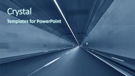  Presentation with tunnel - Presentation having fast furious - tunnel background and a ocean colored foreground