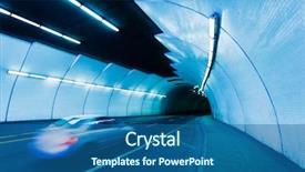  Presentation with motion - Audience pleasing presentation theme consisting of fast furious - urban tunnel car moving backdrop and a ocean colored foreground