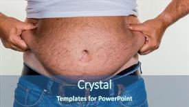  Presentation with healing - Colorful PPT layouts enhanced with fast health healing - man with overweight backdrop and a  colored foreground