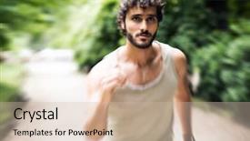  Presentation with radial turbines - Audience pleasing theme consisting of fast in a park radial backdrop and a soft green colored foreground