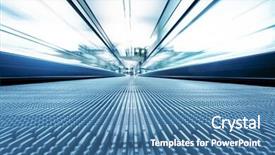  Presentation with motion - Audience pleasing PPT layouts consisting of fast motion of escalator backdrop and a teal colored foreground