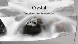  Presentation with mountain stream - Amazing slides having fast mountain stream flowing backdrop and a  colored foreground