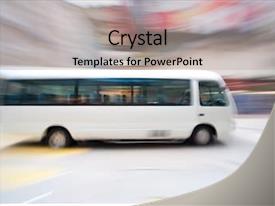 Road Show Fast Moving Bus PPT template 23 | CrystalGraphics
